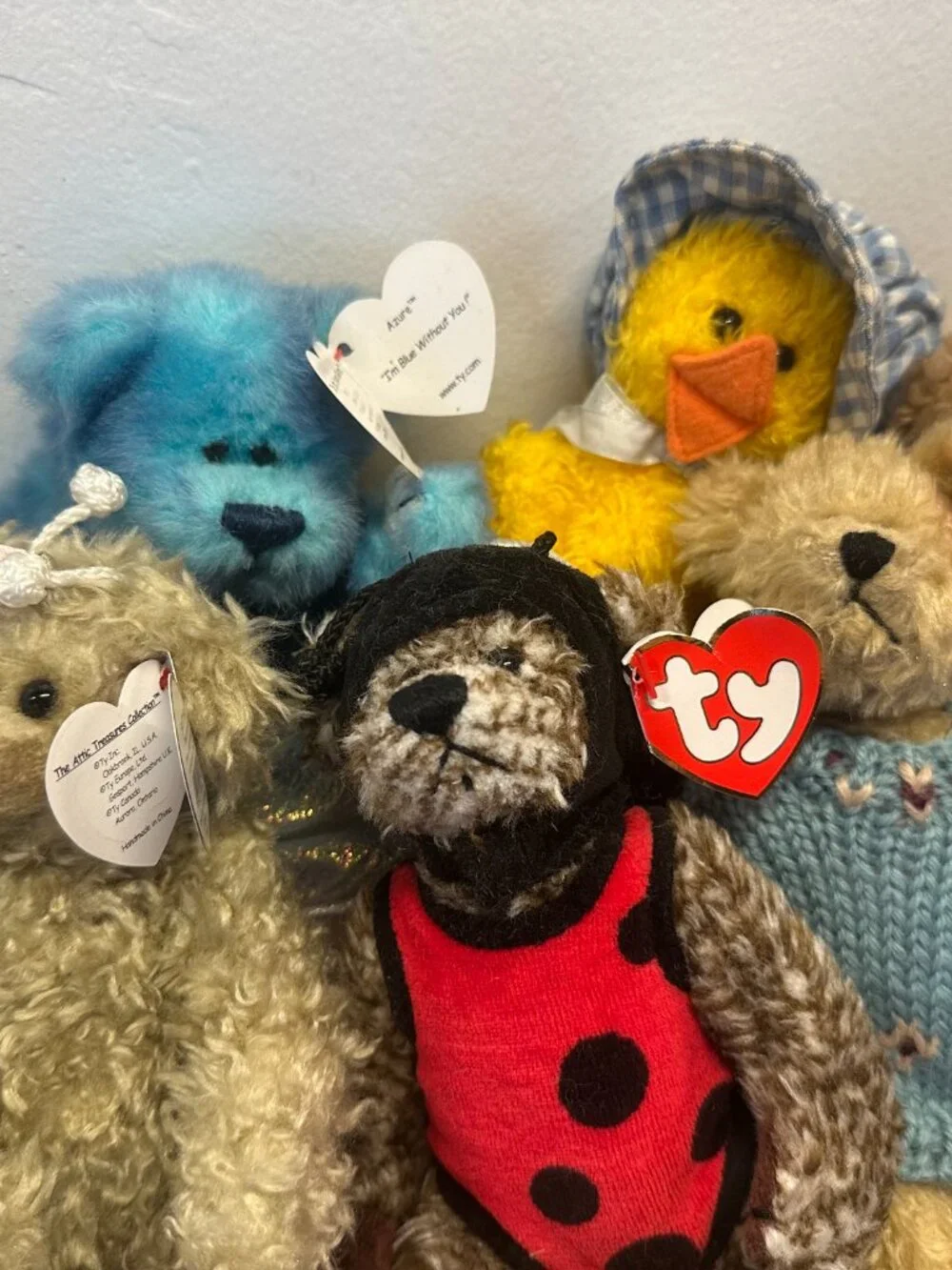 TY Attic Treasures Teddy Bear Lot – 9 Bears NWT – Halloween, Ladybug, Sailor